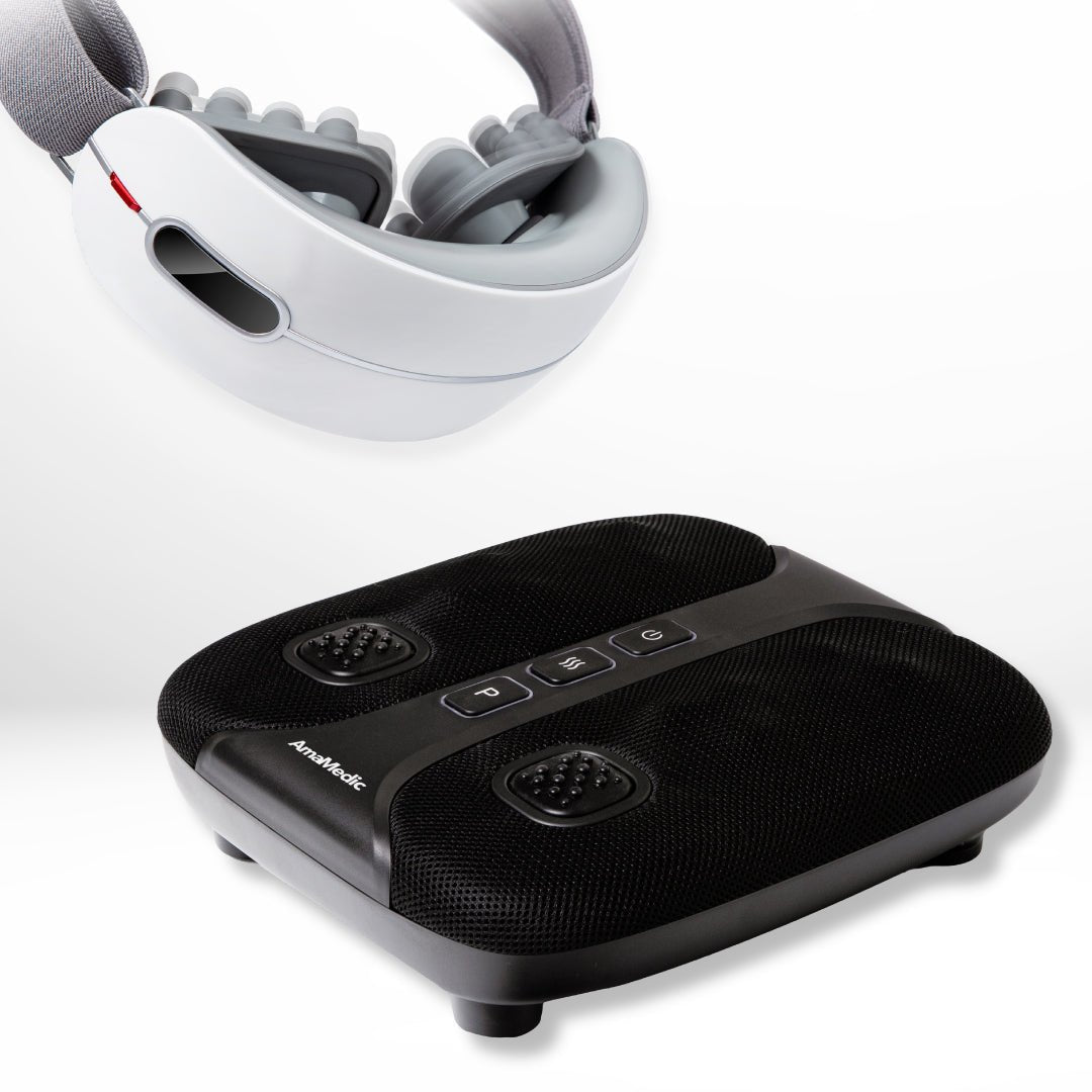 Eye & Foot Wellness Bundle (AM-4602 eye massager + AM 50181 Foot Massager)